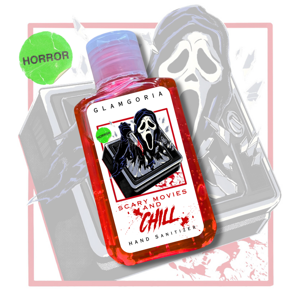 Scary Movies and Chill Travel Size Hand Sanitizer