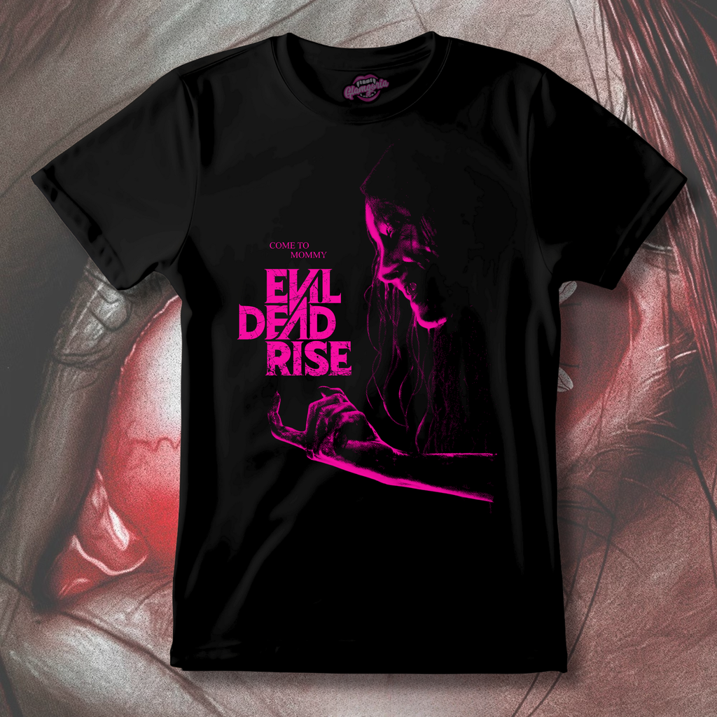 Come To Mommy Evil Dead Rise T-Shirt - Pink Neon Nightmare Variant (Copy)