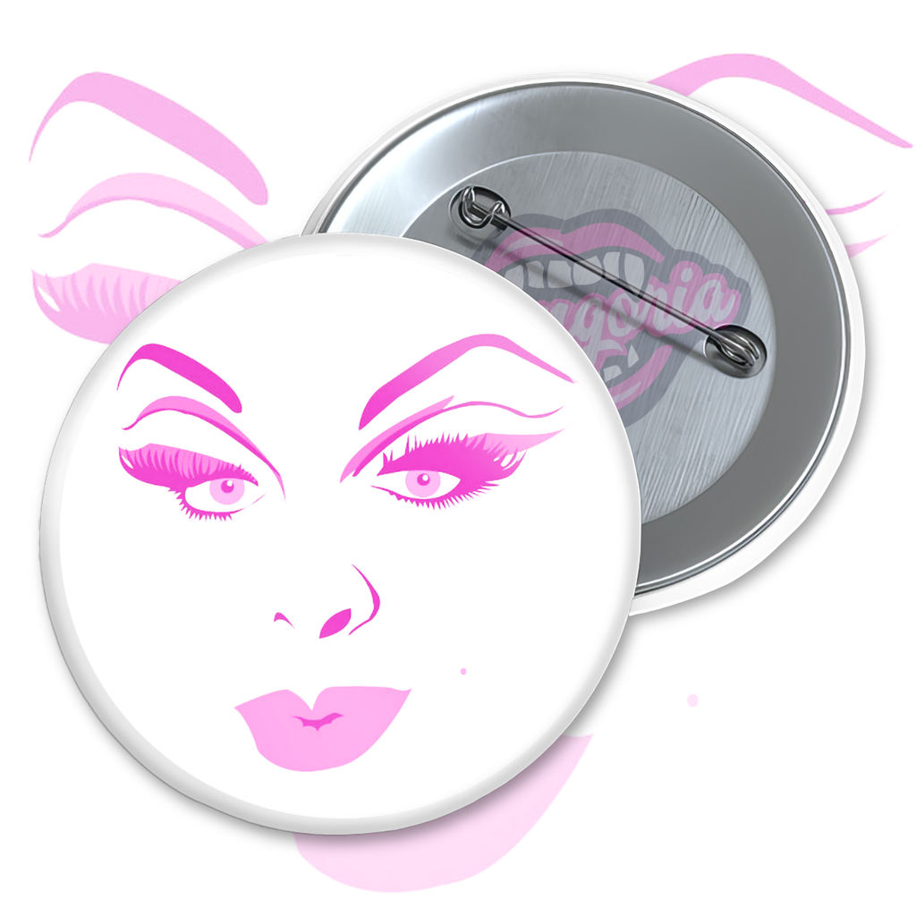 Divine Face Pinback Button