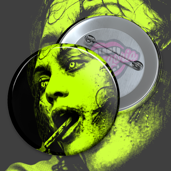 Headrest Pinback Button - Neon Nightmare Variants