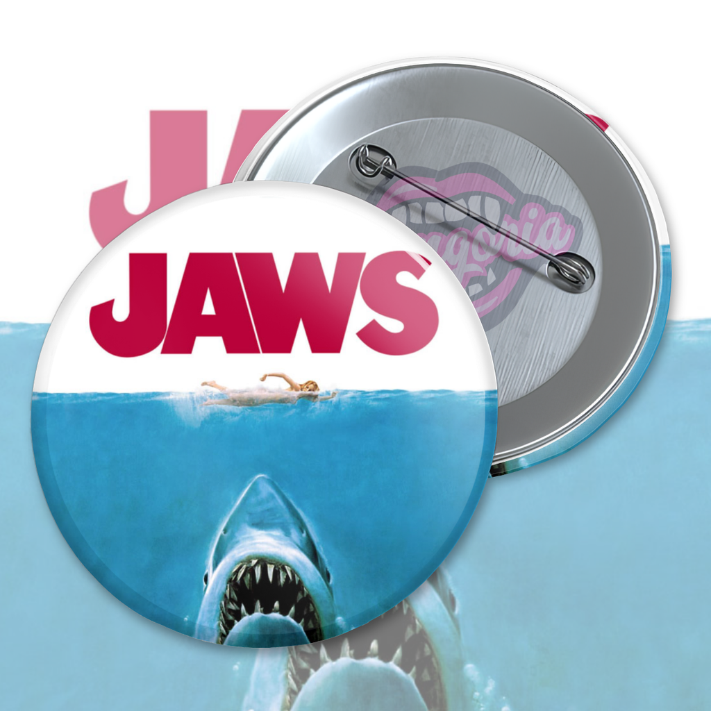 Jaws Pinback Button