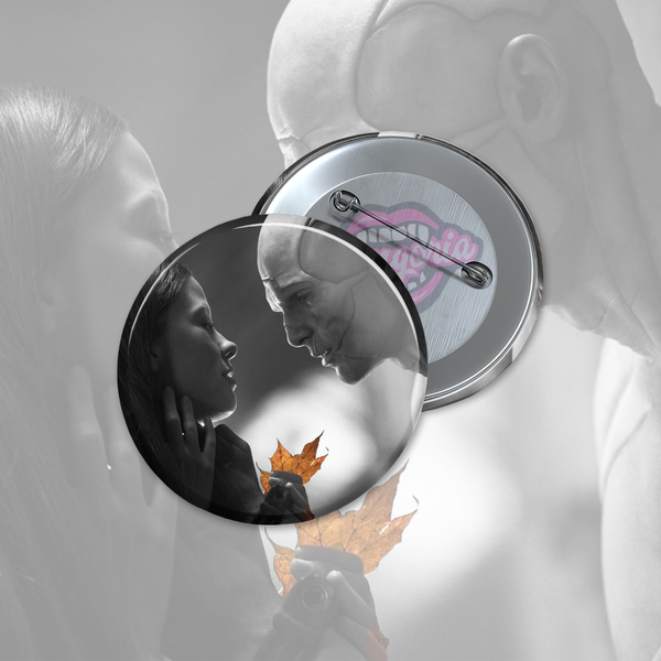 A Leaf? For Me? Pinback Button