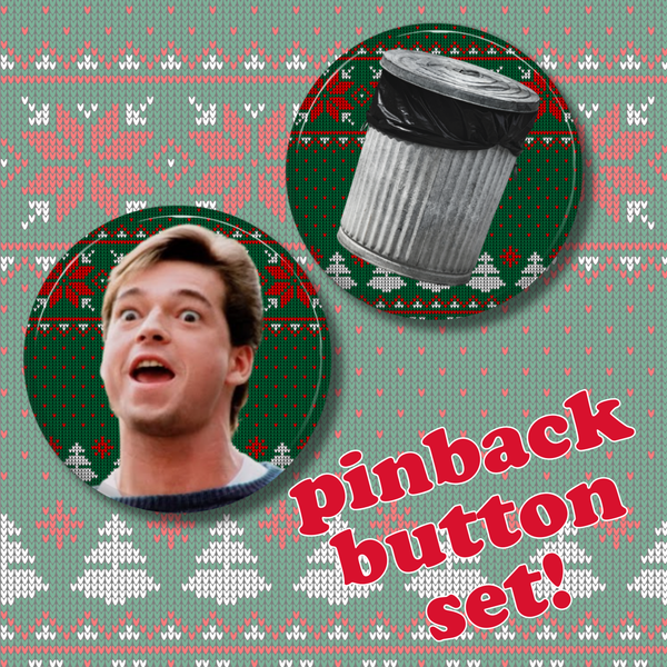 Garbage Day Pinback Button Set