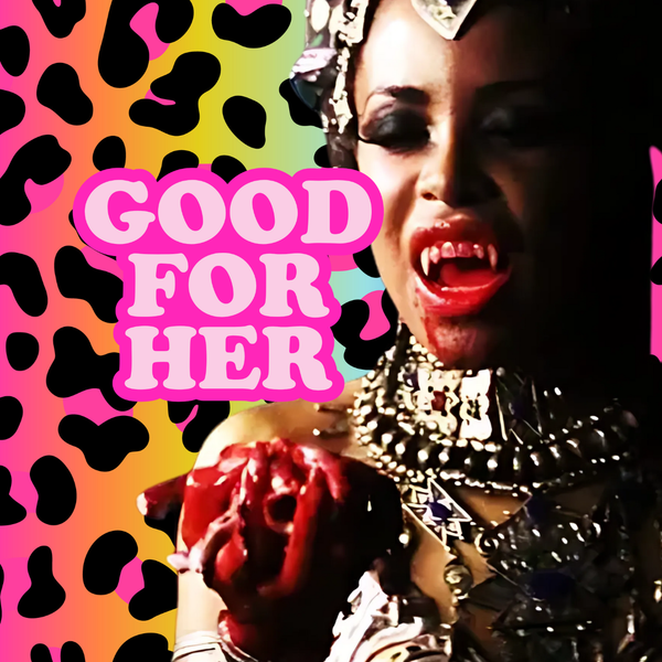 Good For Her ~ Queen Akasha Pinback Button