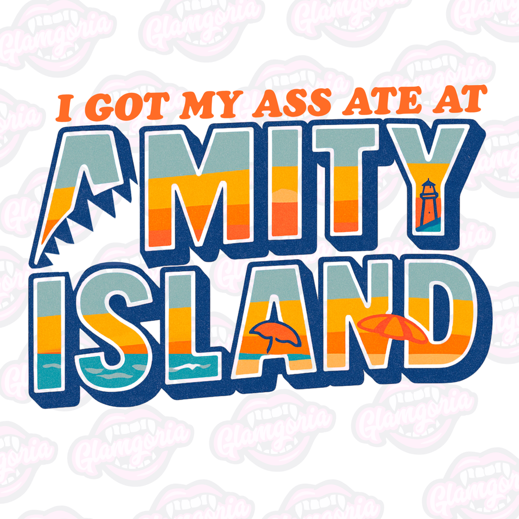 I Got My Ass Ate At Amity Island Decal
