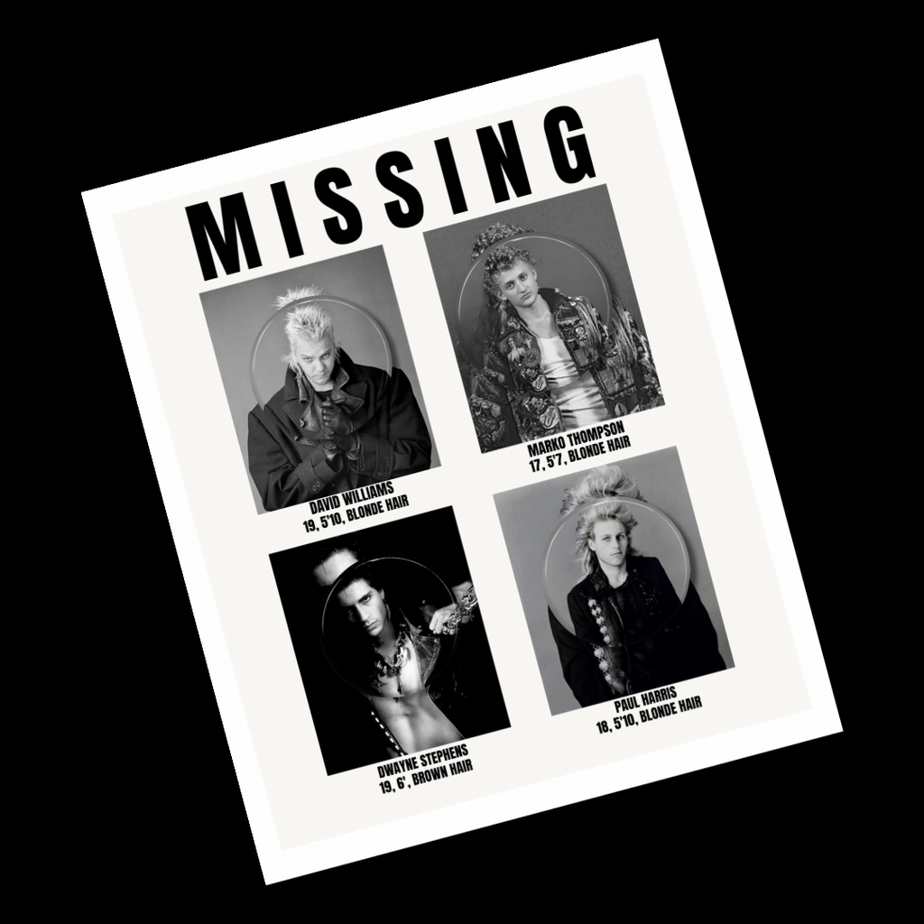 Missing: Lost Boys Pinback Button Set
