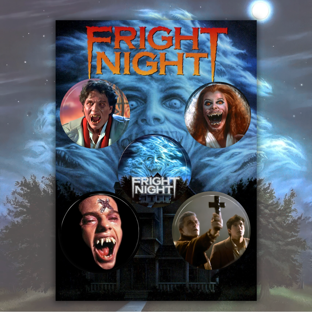 Welcome to Fright Night! Pinback Button Set