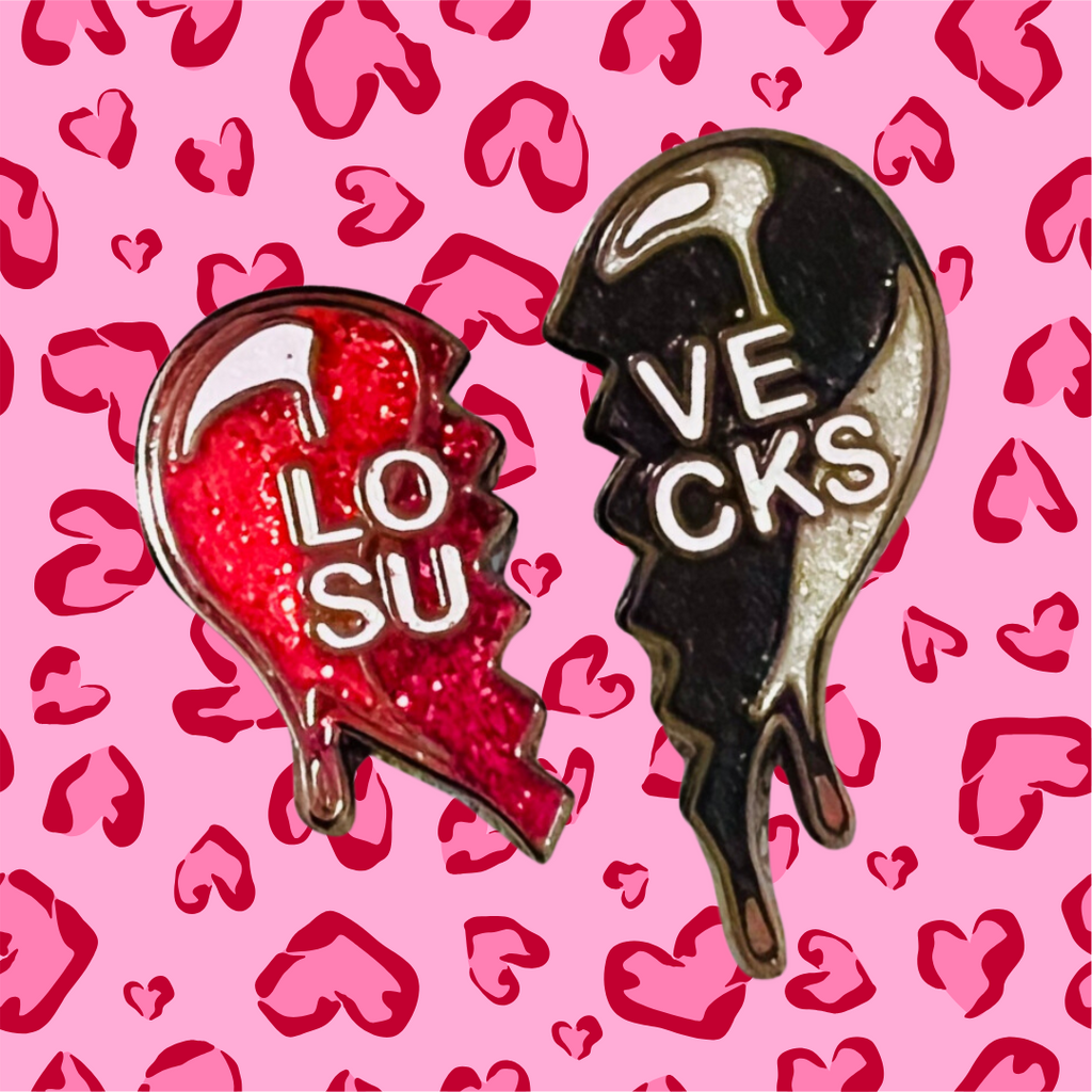 Love Sucks Enamel Pin Set