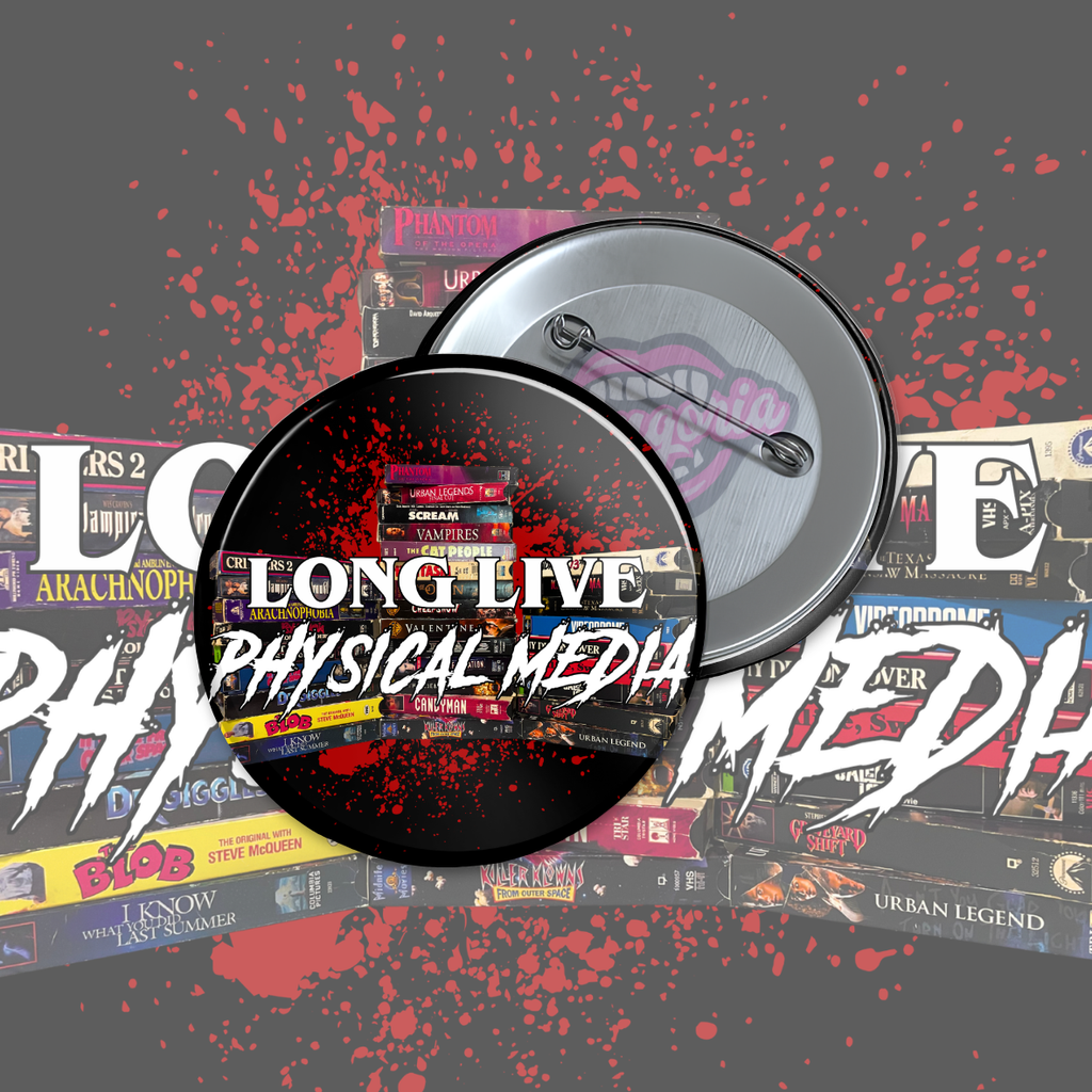Long Live Physical Media Pinback Button