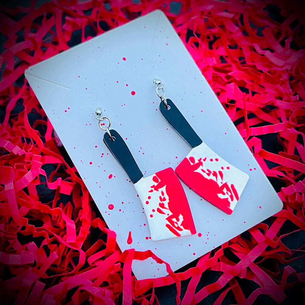 Bloody Cleaver Earrings